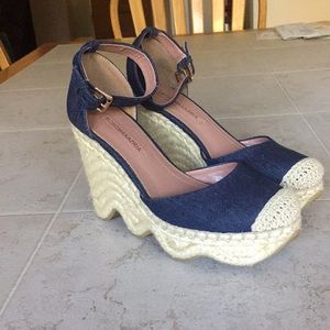BCBGMAXAZRIA wedge espadrilles